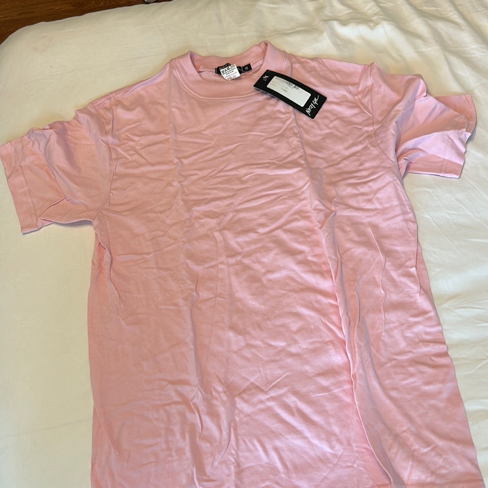 Nastygal pink oversized t shirt